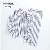 SHIPS any&cozy: オープンカラーパジャマシャツ＋パンツ　セット＜MEN>　オフホワイト　M