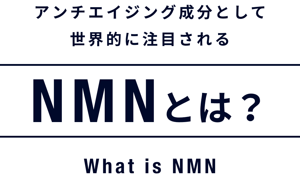 アンチエイジング成分として世界的に注目されるNMNとは？